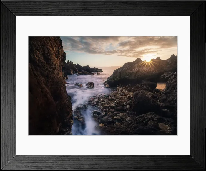 Framed Print : Spain, Canary Islands, Tenerife, Bocha del Diablo at sunset Framed Print : Spain, Canary Islands, Tenerife, Bocha del Diablo at sunset