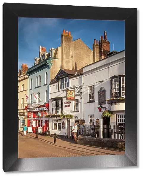 Row of houses on Weymouth Harbour, Dorset, England