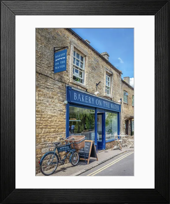 Framed Print : Bakery in the old town of Bournton-on-the-Water, Cotswolds, Gloucestershire, England Framed Print : Bakery in the old town of Bournton-on-the-Water, Cotswolds, Gloucestershire, England