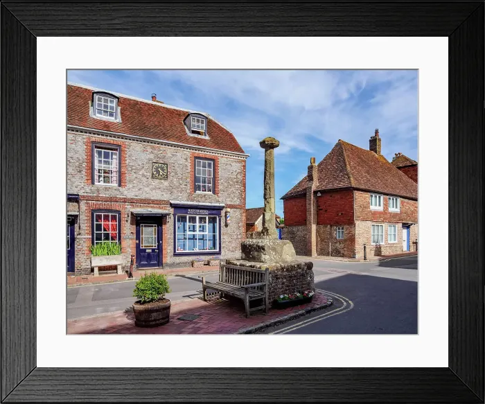Framed Print : Architecture of Alfriston Village, Wealden District, East Sussex, England, United Kingdom Framed Print : Architecture of Alfriston Village, Wealden District, East Sussex, England, United Kingdom