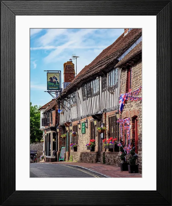 Framed Print : The George Inn, Alfriston, Wealden District, East Sussex, England, United Kingdom Framed Print : The George Inn, Alfriston, Wealden District, East Sussex, England, United Kingdom