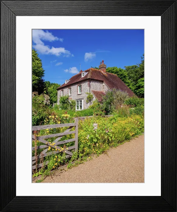 Framed Print : Traditional House, Litlington, Wealden District, East Sussex, England, United Kingdom Framed Print : Traditional House, Litlington, Wealden District, East Sussex, England, United Kingdom