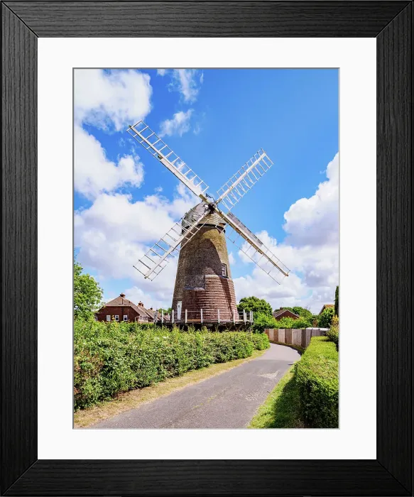 Framed Print : Windmill in Polegate, Wealden District, East Sussex, England, United Kingdom Framed Print : Windmill in Polegate, Wealden District, East Sussex, England, United Kingdom