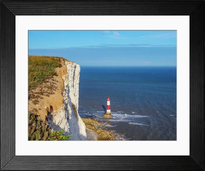 Framed Print : Beachy Head Cliffs and Lighthouse, Eastbourne, East Sussex, England, United Kingdom Framed Print : Beachy Head Cliffs and Lighthouse, Eastbourne, East Sussex, England, United Kingdom