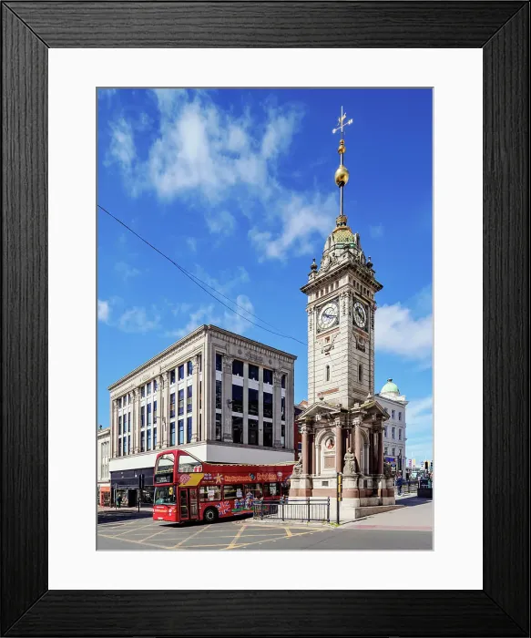 Framed Print : Jubilee Clock Tower, Brighton, City of Brighton and Hove, East Sussex, England, United Kingdom