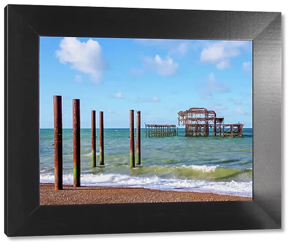 Brighton West Pier, City of Brighton and Hove, East Sussex, England, United Kingdom