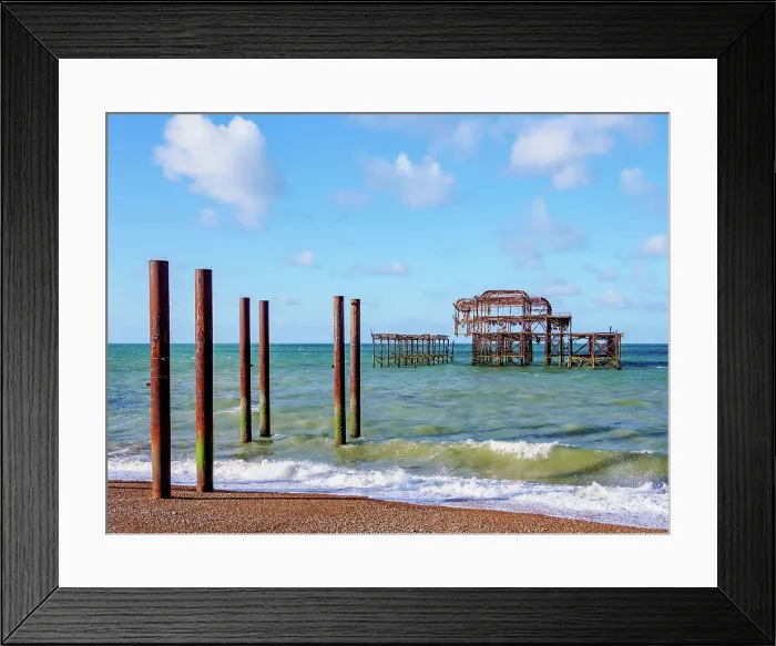 Framed Print : Brighton West Pier, City of Brighton and Hove, East Sussex, England, United Kingdom Framed Print : Brighton West Pier, City of Brighton and Hove, East Sussex, England, United Kingdom