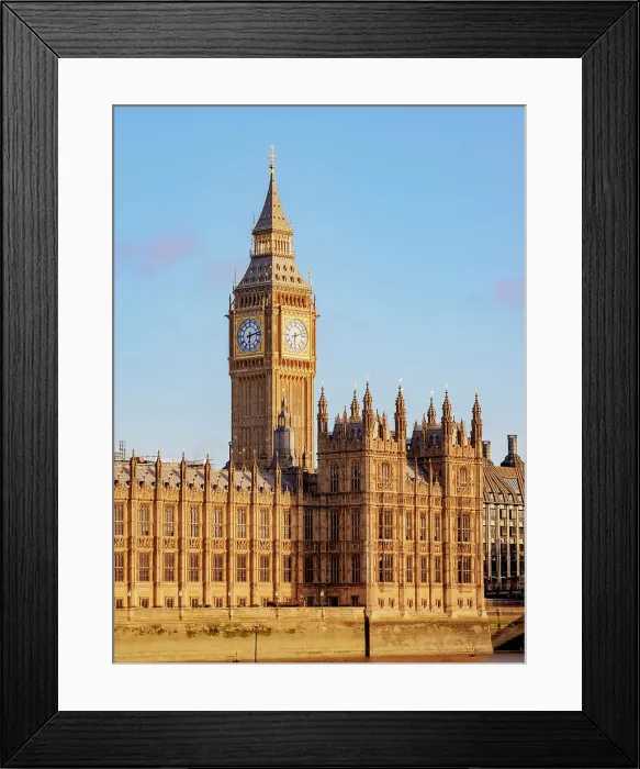 Framed Print : Big Ben and Palace of Westminster at sunrise, London, England, United Kingdom Framed Print : Big Ben and Palace of Westminster at sunrise, London, England, United Kingdom