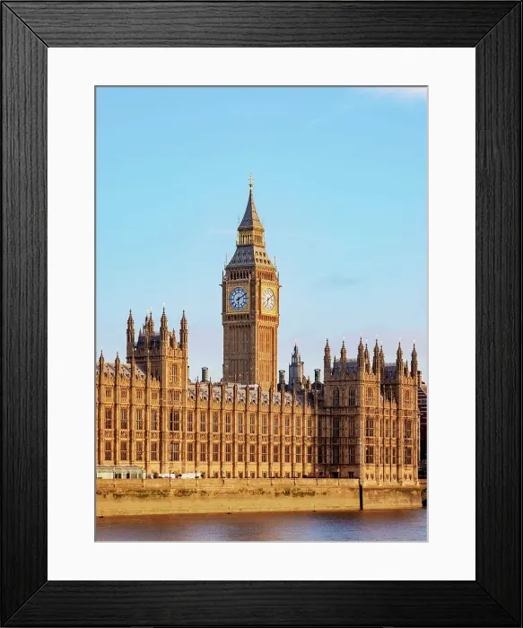 Framed Print : View over the River Thames towards the Palace of Westminster at sunrise, London, England, United Kingdom Framed Print : View over the River Thames towards the Palace of Westminster at sunrise, London, England, United Kingdom
