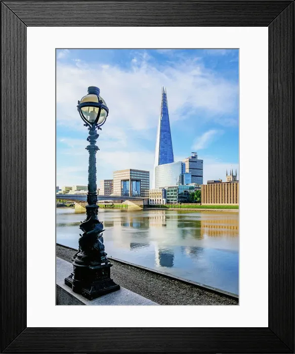 Framed Print : View over the River Thames towards the Shard, London, England, United Kingdom Framed Print : View over the River Thames towards the Shard, London, England, United Kingdom