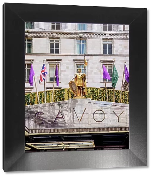 The Savoy Hotel, detailed view, London, England, United Kingdom
