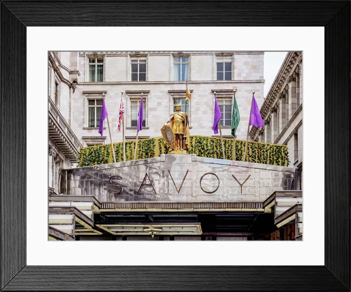 Framed Print : The Savoy Hotel, detailed view, London, England, United Kingdom Framed Print : The Savoy Hotel, detailed view, London, England, United Kingdom
