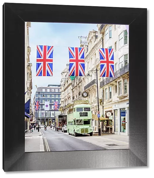 National Flags at Jermyn Street, London, England, United Kingdom