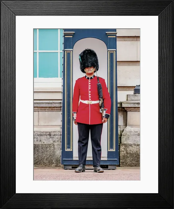 Framed Print : Guard at the Buckingham Palace, London, England, United Kingdom Framed Print : Guard at the Buckingham Palace, London, England, United Kingdom