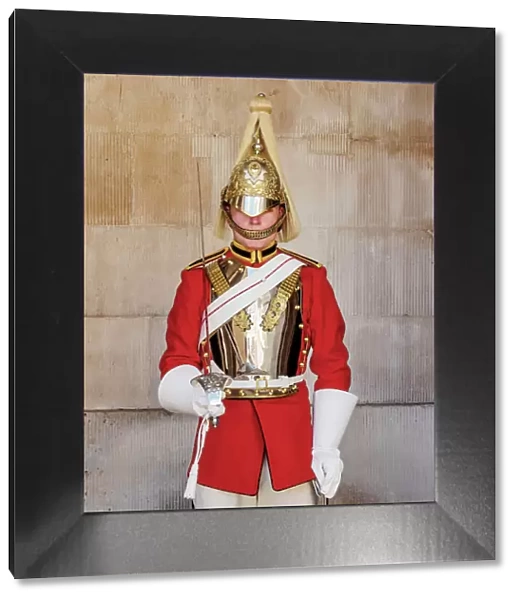 Life Guard dismounted at Horse Guards, London, England, United Kingdom