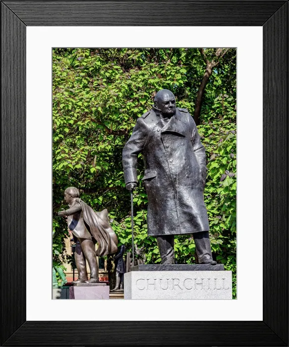 Framed Print : Sir Winston Churchill Statue, London, England, United Kingdom Framed Print : Sir Winston Churchill Statue, London, England, United Kingdom