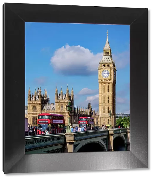 Westminster Bridge and Big Ben, Palace of Westminster, London, England, United Kingdom