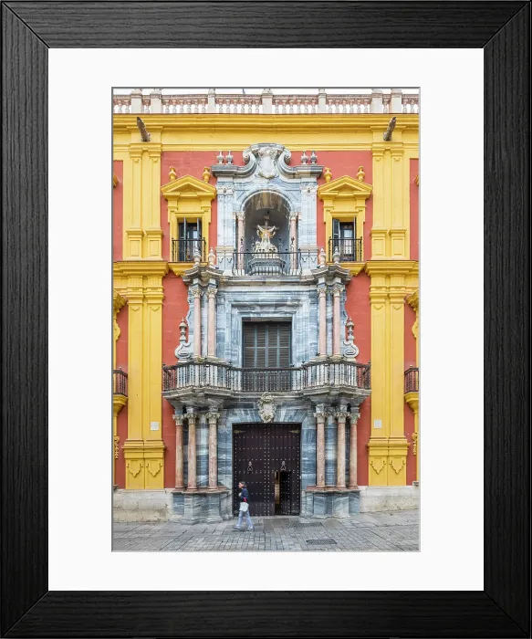 Framed Print : Centro Cultural Fundacion Unicaja de Malaga, Plaza del Obispo, Malaga City, Andalusia, Spain Framed Print : Centro Cultural Fundacion Unicaja de Malaga, Plaza del Obispo, Malaga City, Andalusia, Spain