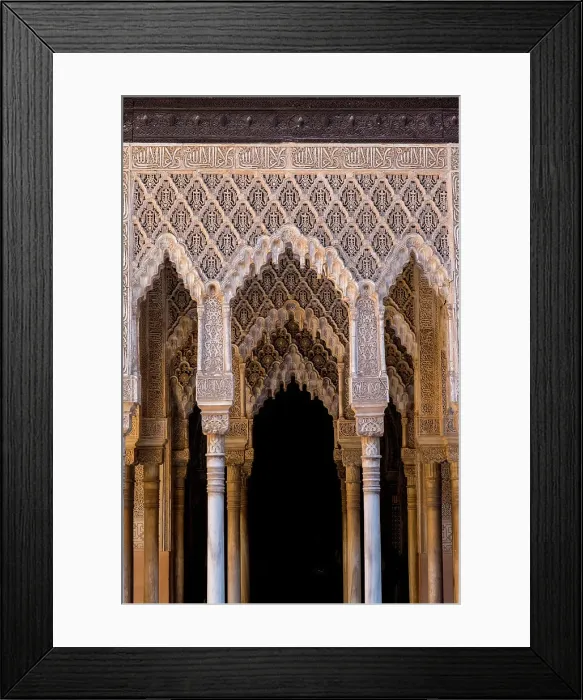 Framed Print : Patio de los Leones, Nasrid Palaces, Alhambra Palace, Granada Province, Andalusia, Spain Framed Print : Patio de los Leones, Nasrid Palaces, Alhambra Palace, Granada Province, Andalusia, Spain