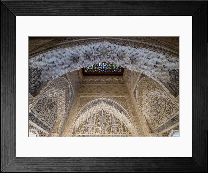 Framed Print : Nasrid Palaces, Alhambra Palace, Granada Province, Andalusia, Spain