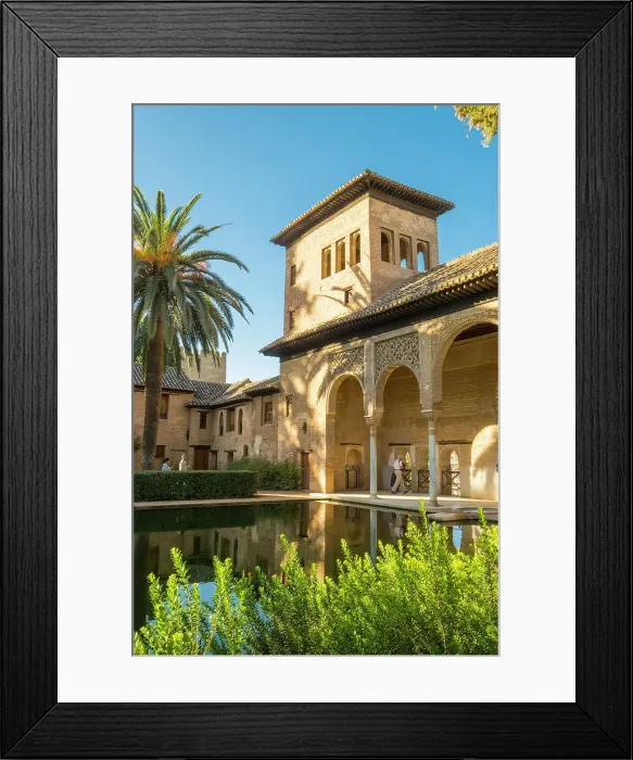 Framed Print : Nasrid Palaces, Alhambra Palace, Granada Province, Andalusia, Spain