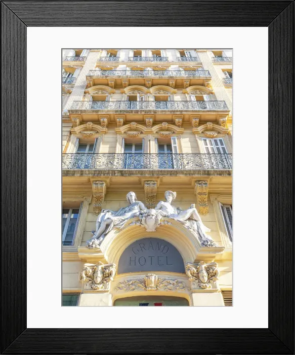 Framed Print : Exterior of Old Grand Hotel, Marseille, Provence-Alpes-Cote d'Azur, France