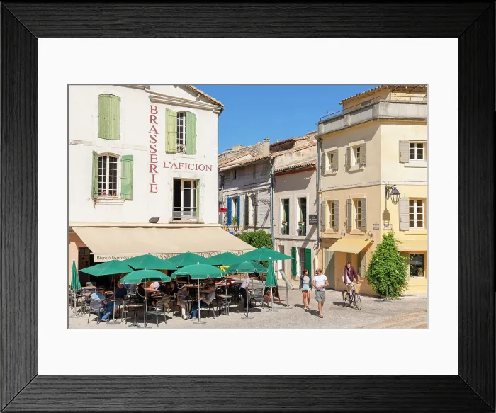 Framed Print : Facade of Brasserie L'Aficion, Arles, Bouches-du-Rhone, France Framed Print : Facade of Brasserie L'Aficion, Arles, Bouches-du-Rhone, France