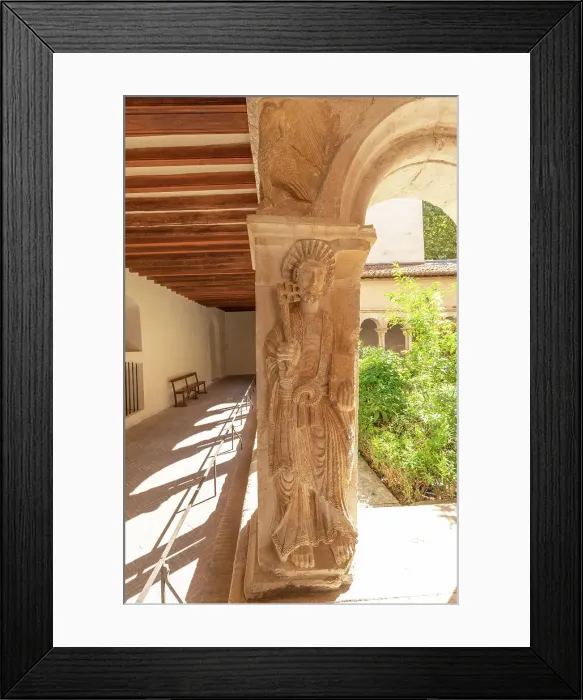 Framed Print : Statue of St Peter in the Cloisters of Aix Cathedral, Aix-en-Provence, Provence-Alpes-Cote d'Azur, France Framed Print : Statue of St Peter in the Cloisters of Aix Cathedral, Aix-en-Provence, Provence-Alpes-Cote d'Azur, France