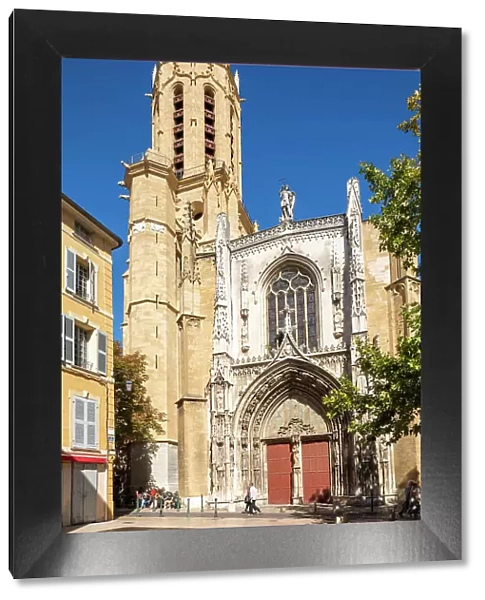 The exterior of Aix Cathedral, Aix-en-Provence, Provence-Alpes-Cote d'Azur, France