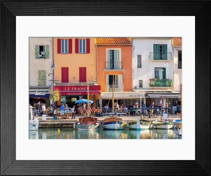 Framed Print : The Harbour at Cassis, Cassis, Provence-Alpes-Cote d'Azur, France