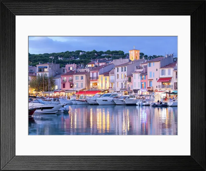 Framed Print : The Harbour at Cassis at Dusk, Cassis, Provence-Alpes-Cote d'Azur, France Framed Print : The Harbour at Cassis at Dusk, Cassis, Provence-Alpes-Cote d'Azur, France