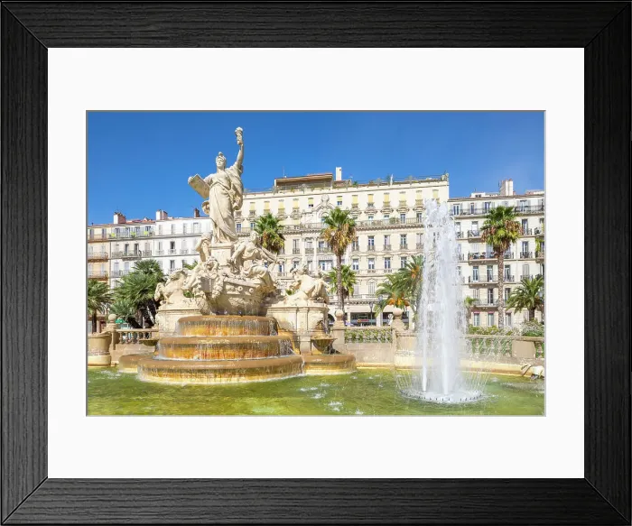 Framed Print : The Fountain of the Federation and the former Grand Hotel in the Place de la Liberte, Toulon, Provence-Alpes-Cote d'Azur, France Framed Print : The Fountain of the Federation and the former Grand Hotel in the Place de la Liberte, Toulon, Provence-Alpes-Cote d'Azur, France