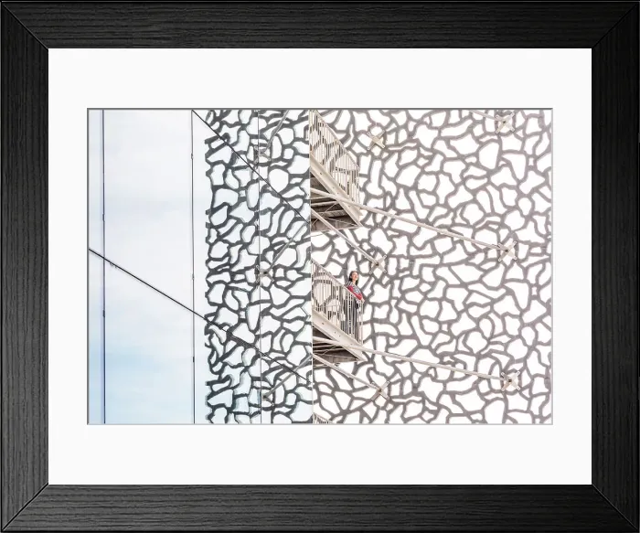 Framed Print : Mucem, The Museum of European and Mediterranean Civilizations, Marseille, Provence-Alpes-Cote d'Azur, France