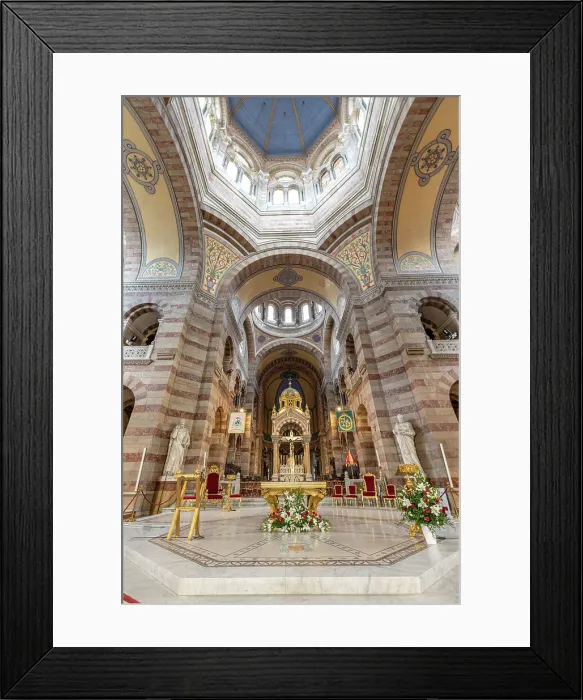 Framed Print : Interior of Marseille Cathedral, Marseille, Provence-Alpes-Cote d'Azur, France Framed Print : Interior of Marseille Cathedral, Marseille, Provence-Alpes-Cote d'Azur, France