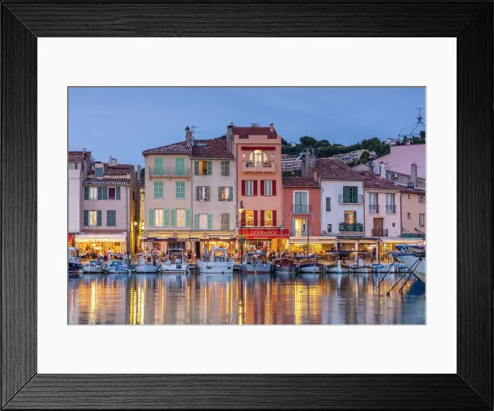 Framed Print : The Harbour at Cassis at Dusk, Cassis, Provence-Alpes-Cote d'Azur, France Framed Print : The Harbour at Cassis at Dusk, Cassis, Provence-Alpes-Cote d'Azur, France