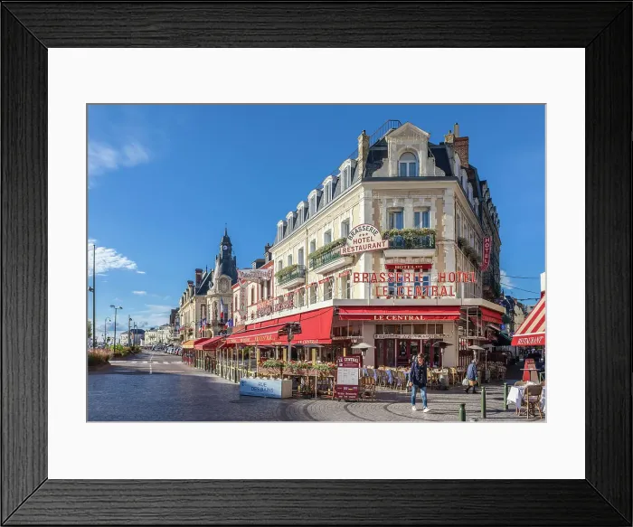 Framed Print : Historic houses in the old town of Trouville-sur-Mer, Calvados, Normandy, France Framed Print : Historic houses in the old town of Trouville-sur-Mer, Calvados, Normandy, France