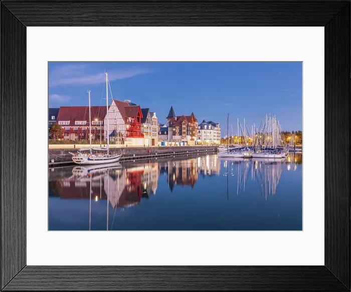 Framed Print : Marina of Trouville-sur-Mer, Calvados, Normandy, France