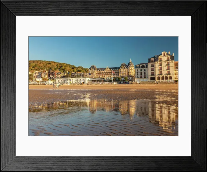 Framed Print : Plage du Casino with historic hotels in Houlgate, Calvados, Normandy, France Framed Print : Plage du Casino with historic hotels in Houlgate, Calvados, Normandy, France