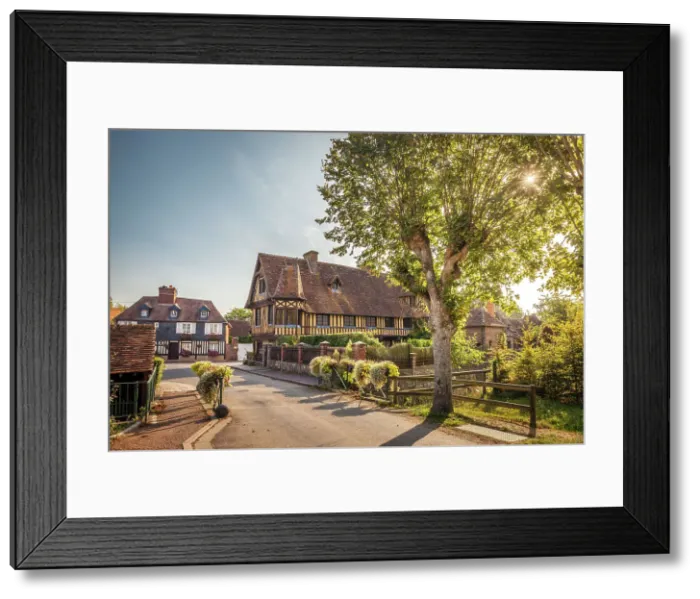 Framed Print : Historic half-timbered mansion in Beuvron-en-Auge, Calvados, Normandy, France Framed Print : Historic half-timbered mansion in Beuvron-en-Auge, Calvados, Normandy, France