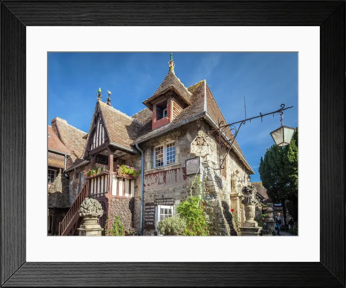 Framed Print : Village Guillaume le Conquerant in Dives-sur-Mer, Calvados, Normandy, France Framed Print : Village Guillaume le Conquerant in Dives-sur-Mer, Calvados, Normandy, France