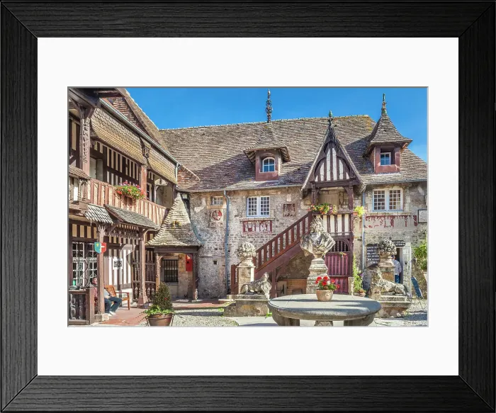 Framed Print : Village Guillaume le Conquerant in Dives-sur-Mer, Calvados, Normandy, France Framed Print : Village Guillaume le Conquerant in Dives-sur-Mer, Calvados, Normandy, France