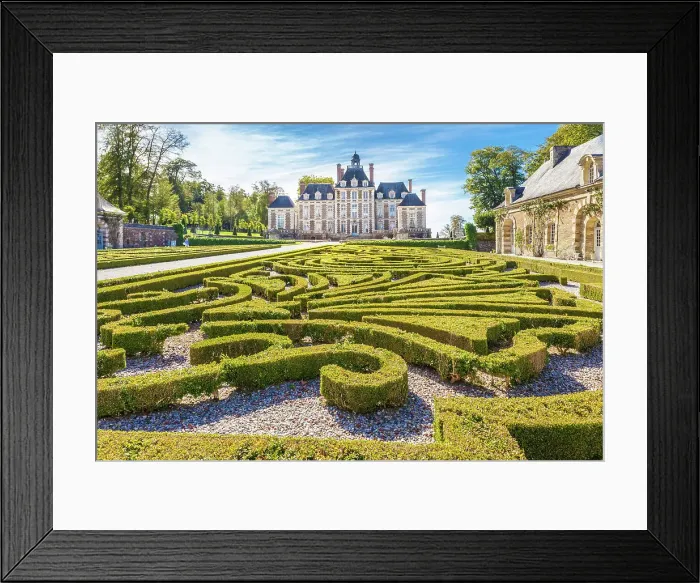Framed Print : Baroque Park and Chateau Balleroy, Calvados, Normandy, France Framed Print : Baroque Park and Chateau Balleroy, Calvados, Normandy, France