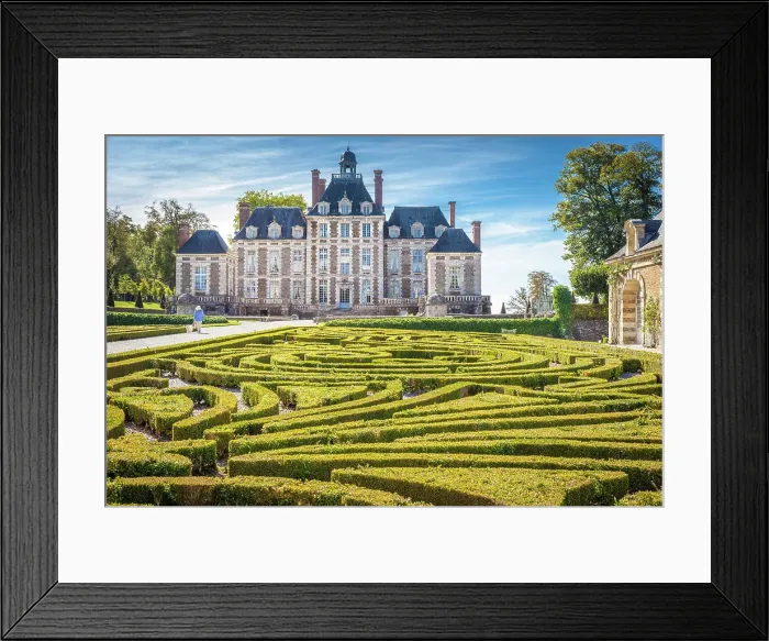 Framed Print : Park and Chateau Balleroy, Calvados, Normandy, France