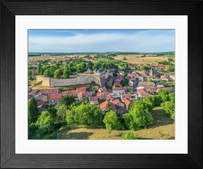 Framed Print : Aerial view at Rodemack, Moselle, Lorraine, Alsace-Champagne-Ardenne-Lorraine, Grand-Est, France Framed Print : Aerial view at Rodemack, Moselle, Lorraine, Alsace-Champagne-Ardenne-Lorraine, Grand-Est, France