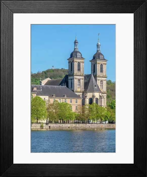 Framed Print : River Mosel with Abbaye Des Premontres at Pont-a-Mousson, Meurthe-et-Moselle, Lorraine, Alsace-Champagne-Ardenne-Lorraine, Grand Est, France Framed Print : River Mosel with Abbaye Des Premontres at Pont-a-Mousson, Meurthe-et-Moselle, Lorraine, Alsace-Champagne-Ardenne-Lorraine, Grand Est, France