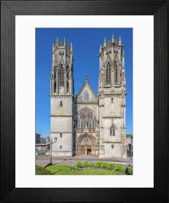 Framed Print : Eglise St. Martin at Pont-a-Mousson, Meurthe-et-Moselle, Lorraine, Alsace-Champagne-Ardenne-Lorraine, Grand Est, France