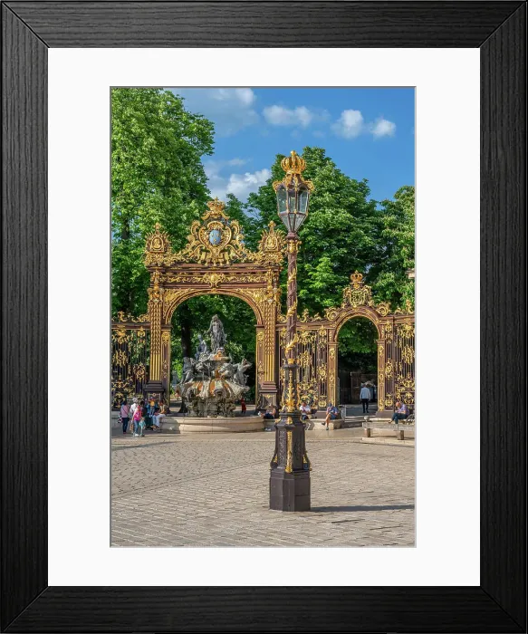 Framed Print : Place Stanislas, UNESCO World Heritage Site, Amphitrite Fountain and golden gate by Jean Lamour, Nancy, Meurthe-et-Moselle, Lorraine, Alsace-Champagne-Ardenne-Lorraine, Grand Est, France Framed Print : Place Stanislas, UNESCO World Heritage Site, Amphitrite Fountain and golden gate by Jean Lamour, Nancy, Meurthe-et-Moselle, Lorraine, Alsace-Champagne-Ardenne-Lorraine, Grand Est, France