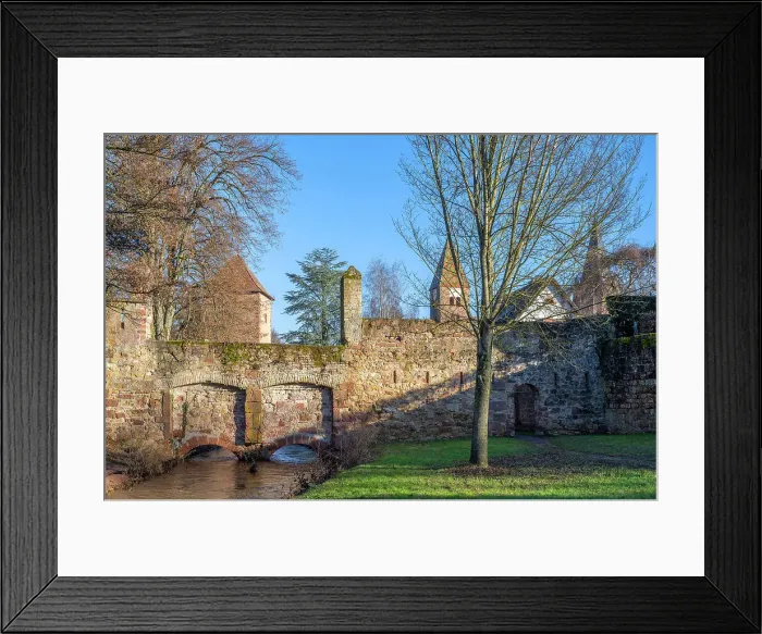 Framed Print : City wall of Wissembourg, Bas-Rhin, Alsace, Alsace-Champagne-Ardenne-Lorraine, Grand Est, France Framed Print : City wall of Wissembourg, Bas-Rhin, Alsace, Alsace-Champagne-Ardenne-Lorraine, Grand Est, France