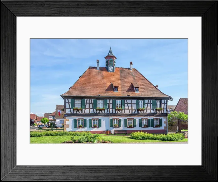 Framed Print : City hall of Seebach, Bas-Rhin, Alsace, Alsace-Champagne-Ardenne-Lorraine, Grand Est, France Framed Print : City hall of Seebach, Bas-Rhin, Alsace, Alsace-Champagne-Ardenne-Lorraine, Grand Est, France