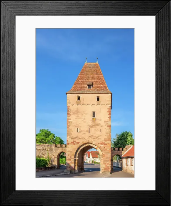Framed Print : City gate of Rosheim, Bas-Rhin, Alsace, Alsace-Champagne-Ardenne-Lorraine, Grand Est, France Framed Print : City gate of Rosheim, Bas-Rhin, Alsace, Alsace-Champagne-Ardenne-Lorraine, Grand Est, France